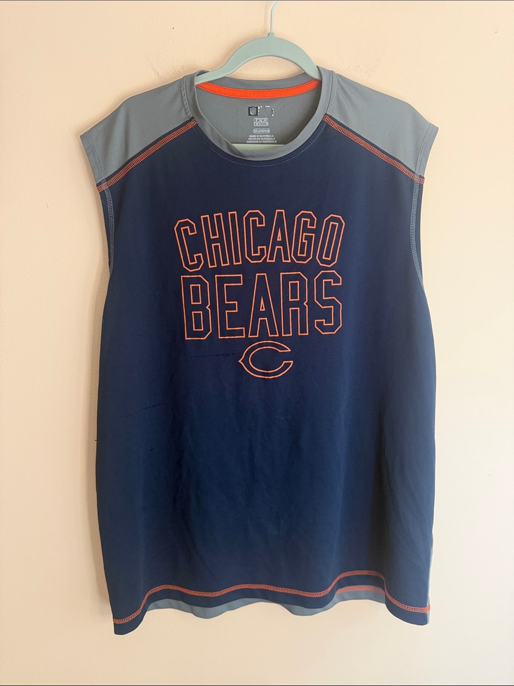 Chicago Bears Navy Sleeveless Team Jersey - Official NFL Apparel